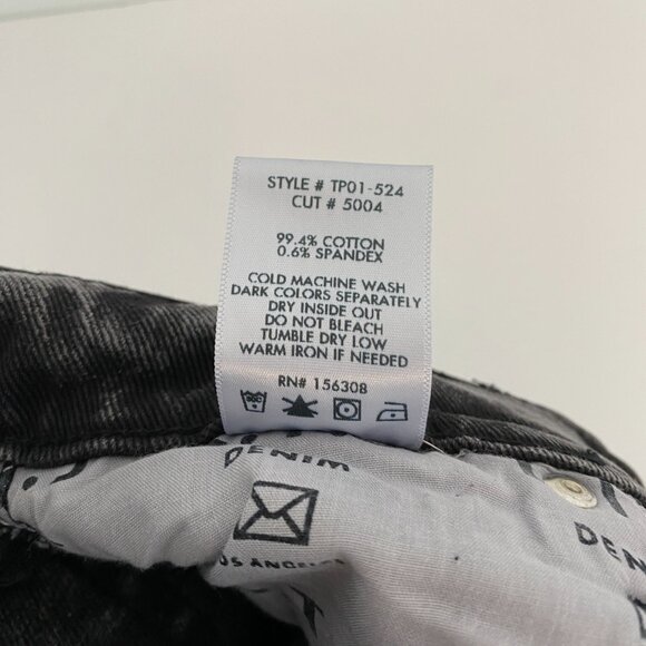 Letters to Juliet Black Raw Hem Jeans Womens 24 - Picture 8 of 8